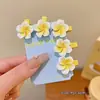 Presilhas de Cabelo Série Oceano com Flores Preservadas, Estrelas-do-Mar, Conchas e Frutas para Viagens à Beira-Mar e Fotos de Férias