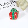Alto senso nicho desenhos animados bonito metal emblema da árvore de Natal roupas saco acessórios boch de Natal joias atacado