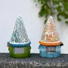 Adornos de Gnomos de Jardín Solares Transfronterizos, Manualidades Decorativas de Resina para Exteriores, Luces Solares de Gnomos Decorativas