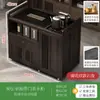 Mesa de té móvil, mesa de té pequeña, gabinete de té para el hogar con ruedas, carrito de té, mesa de té Kung Fu, tetera, juego de bandeja para juego de té integrado