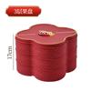 Plato de frutas boda lujo ligero dorado plato de frutas secas Año Nuevo boda rojo festivo con tapa plato para nueces, bocadillos, dulces al por mayor