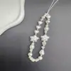 Cordón de Perla Estrella Blanca Cadena para Teléfono Móvil Cadena Cadena Colgante de Perlas ins Colgante Corto Cámara ccd