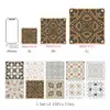 Pegatinas de Pared Autoadhesivas de Hoja Dura Engrosada Transfronterizas para el Hogar Cocina Impermeables y a Prueba de Aceite Decoración de Pared de Sala de Estar Pegatinas de Azulejos de Cristal