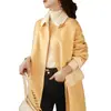 Moda Coreana Otoño/Invierno 2026 Casual Delgado Holgado Elegante Versátil Abrigo de Lana de Longitud Media Retro de Moda