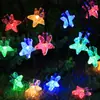 Luzes de Fio de LED Transfronteiriças para Exterior à Prova d'Água Luzes Decorativas de Jardim Pequenas Estrelas para Interior Arranjo Aconchegante Luzes Coloridas Pequenas Luzes de Fio Piscantes
