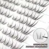 Pestañas Postizas Individuales de Racimo Corto, Aspecto Natural, Imitan un Look Natural Sin Maquillaje, Transparentes, Sin Pegamento