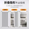 Puerta corredera plegable de aleación de aluminio tipo panal para sala de estar, baño, dormitorio, cocina, puerta de partición interior, puerta extensible, puerta de armario