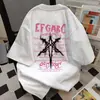 Camiseta de Manga Corta Hip-Hop con Estampado de Letras Tendencia Nacional Estilo Japonés Verano Casual Diseño Holgado Versátil Top para Pareja