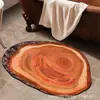 Tapete de chão de formato especial com padrão de madeira, tapete de chão estilo lama de diatomáceas, tapete de entrada, tapete de banheiro, tapete de banheiro