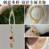 Colgante de Latón Año del Caballo Que No Se Desvanece, Accesorios de Joyería Hechos a Mano para DIY, Pulsera, Cuerda para la Mano, Accesorios, Collar, Piezas de Oro Arena