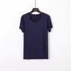 Camiseta Blanca Pura de Manga Corta para Hombre para Trabajo de Verano, Camiseta Básica de Media Manga, Camiseta Casual Ajustada Slim-Fit para Fitness y Social