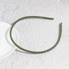 Diadema de plástico mate nueva de 5 mm para niña, personalidad creativa, diadema de color sólido, borde fino con dientes, antideslizante, accesorio para el cabello versátil