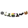 Conjunto de Decoração para Festa de Aniversário de Halloween Transfronteiriço Banner de Decoração de Aniversário Temático de Bruxa Topper de Bolo Inserções