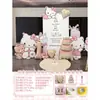 Decoração de primeiro aniversário para menina da Hello Kitty, tema em placa KT, balões da Hello Kitty, painel de balões para festa