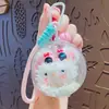 Chaveiro Pingente Coelho de Pelúcia Bola Bobo Desenho Animado Fofo Casal Pingente Boneca Chaveiro de Mochila Escolar Presente