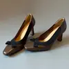 Novedad Primavera 2026 Zapatos de Tacón Grueso con Lazada, Tacones Altos Bajos para Mujer, Cuadrados Retro, Cómodos para el Trabajo