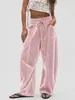 Ropa europea y americana de mujer de desarrollo propio de Anno para tiendas independientes de Amazon: pantalones de terciopelo holgados, de pierna ancha, modernos y casuales con cordón