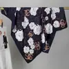 Nuevo Bufanda Cuadrada Grande de Sarga de Moda de 90 cm en Stock Venta al por Mayor Retro Lujo Ligero Versátil para Viajes de Negocios Bufanda Cuadrada Grande Estampada Atmosférica