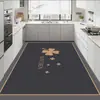 Las alfombrillas de suelo para cocina de lodo de diatomeas son antideslizantes y a prueba de aceite, se limpian con un paño y son lavables, alfombrillas para pies resistentes a las manchas en la entrada, alfombrillas absorbentes y alfombras