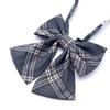 Corbata JK Cuello Flor Cuadros Camisa Uniforme Japonés Traje de Marinero Estilo Académico Lazo Libre Uniforme Escolar Flor de Cuello