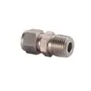 Parker Serie A-Lok Rosca Macho NPT Junta de Doble Virola Junta Recta Acero Inoxidable 316