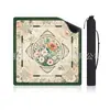 Tapete de Mesa para Xadrez e Cartas Estilo Americano, Tapete de Mesa para Mahjong de Terra de Diatomáceas, Toalha de Mesa Quadrada Absorvente de Água e Resistente à Sujeira, Tapete com Absorção de Som para Salas de Jogo