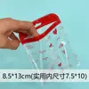 Tarjetas Fotográficas de Celebridades Bolsas Selladoras de Corazón Graffiti Transparente Amor Impresión de Cabezal de Tarjeta Colorida Bolsas con Cierre Zip Bolsas Universales Auto-Sellables