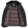 Chaqueta de plumón para hombre 2026 Otoño/Invierno Tejida Cuello alto Cremallera Versión Estándar Nacional 90% plumón Juvenil Negocios Cálido Abrigo Corto