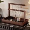 Soporte de Exhibición para Pulseras, Soporte para Joyería, Caja de Almacenamiento de Escritorio, Estante de Almacenamiento para Pulseras de Cristal, Organizador de Joyería, Colgador para Llaveros