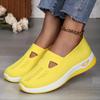 Sapatos Femininos Transfronteiriços Tamanho Grande Sapatos Casuais Sapatos Respiráveis de Malha Voadora Sapatos Femininos Leves e Confortáveis de Malha Sola Macia Sapatos Baixos
