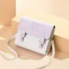 Bolso Cruzado de un Solo Hombro con Bordado de Oso Estilo Universitario Primavera/Verano 2025 Bolso Cuadrado Pequeño Bolso con Colgante de Felpa para Mujer Nuevo Modelo 2025