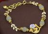 Pulsera de Plata 925 Conejito de Jade Pequeño Jade Hetian Natural Spike Ping An ins Lujo Ligero Premium