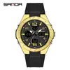 Reloj Deportivo Sanda para Hombres y Adolescentes Reloj Multifuncional para Estudiantes Resistente al Agua Esfera Grande Reloj Electrónico Venta Directa de Fábrica