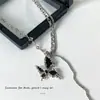 Versión Coreana Ins Tendencia Fresco Mosaico Negro Corazón Celebridad de Internet Colección de Collares Diseño de Nicho Cadena de Sudadera Personalizada Gargantilla