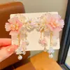 Set de Tocado para Niños de Estilo Chino Horquilla Dinastía Han para Niñas Horquilla de Estilo Antiguo Sacudida Paso Súper Hada Borla Mariposa Accesorios para el Cabello