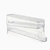 Caixa de ovos automática de camada dupla personalizada, porta-ovos transparente de grau alimentício para porta lateral de geladeira, caixa de armazenamento de grande capacidade