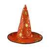 Sombrero de Bruja Fiesta de Disfraces de Halloween Sombrero de Cinco Puntas Tocado para Actuación Infantil Sombrero Puntiagudo de Brujo Bruja