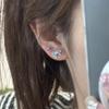 Pendientes de lazo azul para mujer, ligeros, lujosos, con diseño de nicho, pendientes con sentido del humor, exquisitos y de alta calidad.