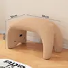 Banquillo Pequeño para el Hogar, Taburete Bajo, Taburete para Sofá, Banco Acolchado Suave, Taburete Popular para Mesa de Café en la Sala de Estar, Taburete Infantil de Madera Maciza, Silla Pequeña