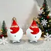 Decoraciones Navideñas, Bolas de Reno de Caramelo Rojas y Blancas, Torres para Árbol y Otros Adornos para Árbol de Navidad Pintados con Formas Únicas