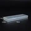 Caixa de Peças Amazon Yiwu 1,8cm Caixa de Armazenamento Transparente para Exportação Joias Caixa Plástica Pequena Retangular Alta Transparência