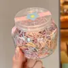 Goma Negra Desechable para el Cabello Banda Elástica Alta Elasticidad Anillo para el Cabello Infantil Accesorio para el Cabello para Niñas