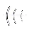 Barra curva de aleación de titanio F136 para piercing de ceja, varilla de repuesto de doble extremo con rosca interna, accesorios básicos de repuesto para piercing de ombligo, venta al por mayor desde el fabricante