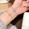 Pulsera Cruzada de Gran Venta Transfronteriza para Mujer, Estilo Minimalista Único, Diseño de Nicho, Lujo Ligero y Sensación de Alta Gama