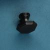 Puxador de gaveta furo único moderno americano simples armário puxador de porta de armário plástico preto pequeno puxador