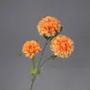 Flores Artificiais com Três Cabeças, Fragrância Suave, Arranjo para Corredor de Salão de Casamento, Decoração de Casa, Atacado de Fabricante de Flores Artificiais, Flores de Seda para Hotel