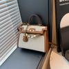 Bolsas Fivela Menina Kelly Bag Portátil Axila Solid Color Shoulder Crossbody Bag 2024 Costura Têxtil Bolsa Feminina