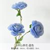 Azul casamento flor artificial adereços decoração de casa tulipas ornamentos flor de seda arranjo de flores guia de caminho flor falsa comércio exterior