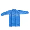 Batas de Laboratorio Desechables de Tela No Tejida Blancas Engrosadas, Ropa de Trabajo, Batas Blancas, Ropa para Lavar a Mano, Ropa Antiestática, Transpirable y Ligera