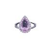 2024 Celebridade da Internet Transfronteiriça Joias Simulação Anel Pingente de Diamante Rosa Banhado a Platina Boutique Anel Feminino Zircônia Cheio de Diamantes Dedo